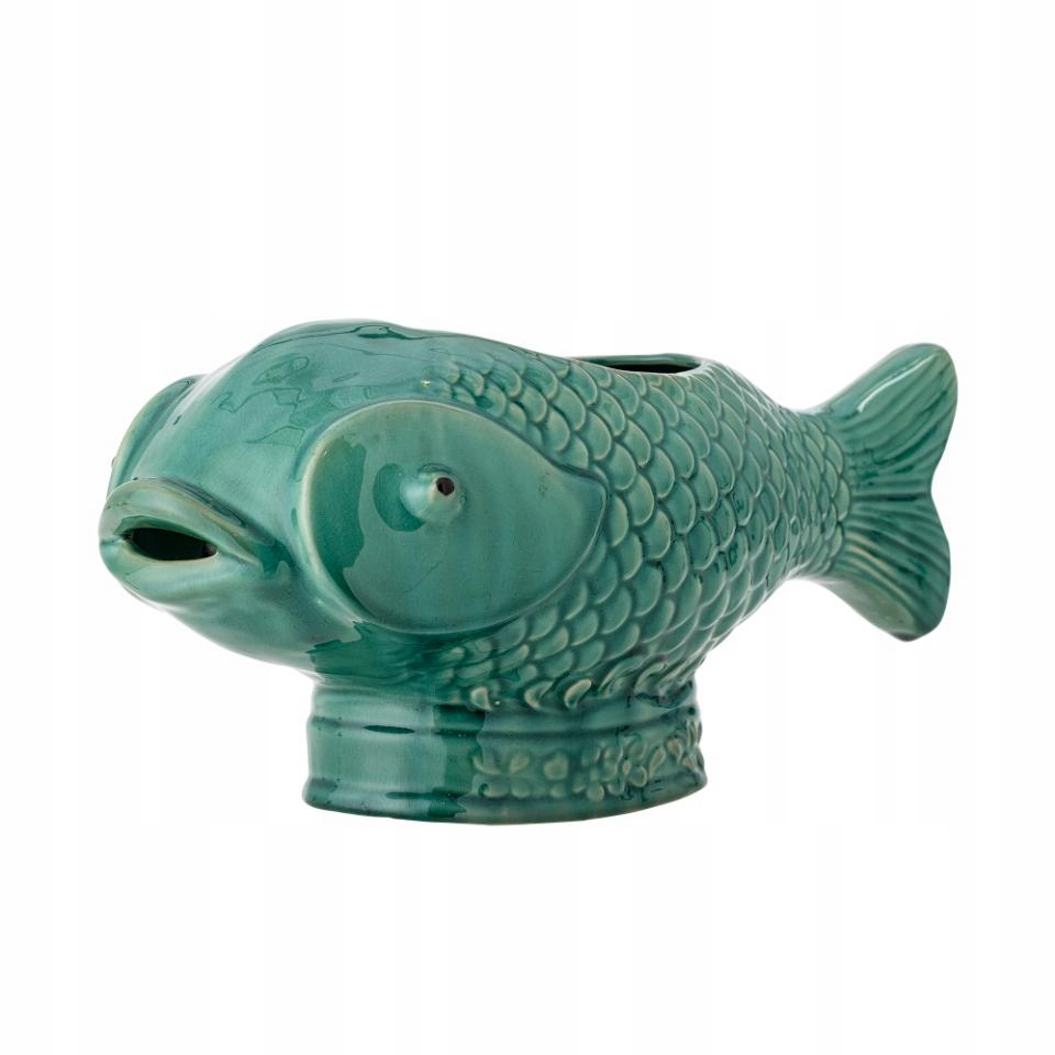 Bloomingville Hiro Květináč pro květiny ve tvaru ryby zelený