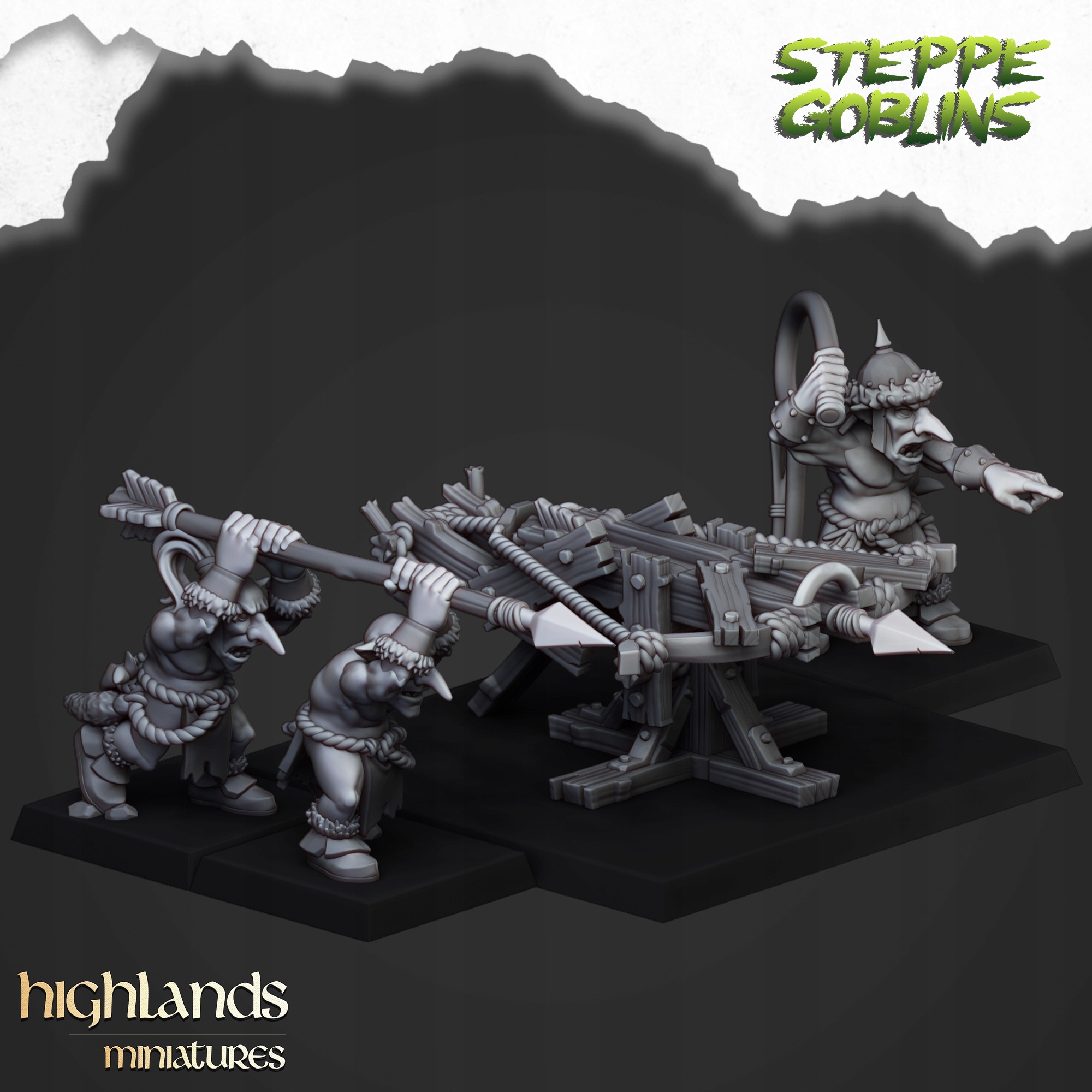 Steppe Goblin Big Crossbow Highlands Miniatures