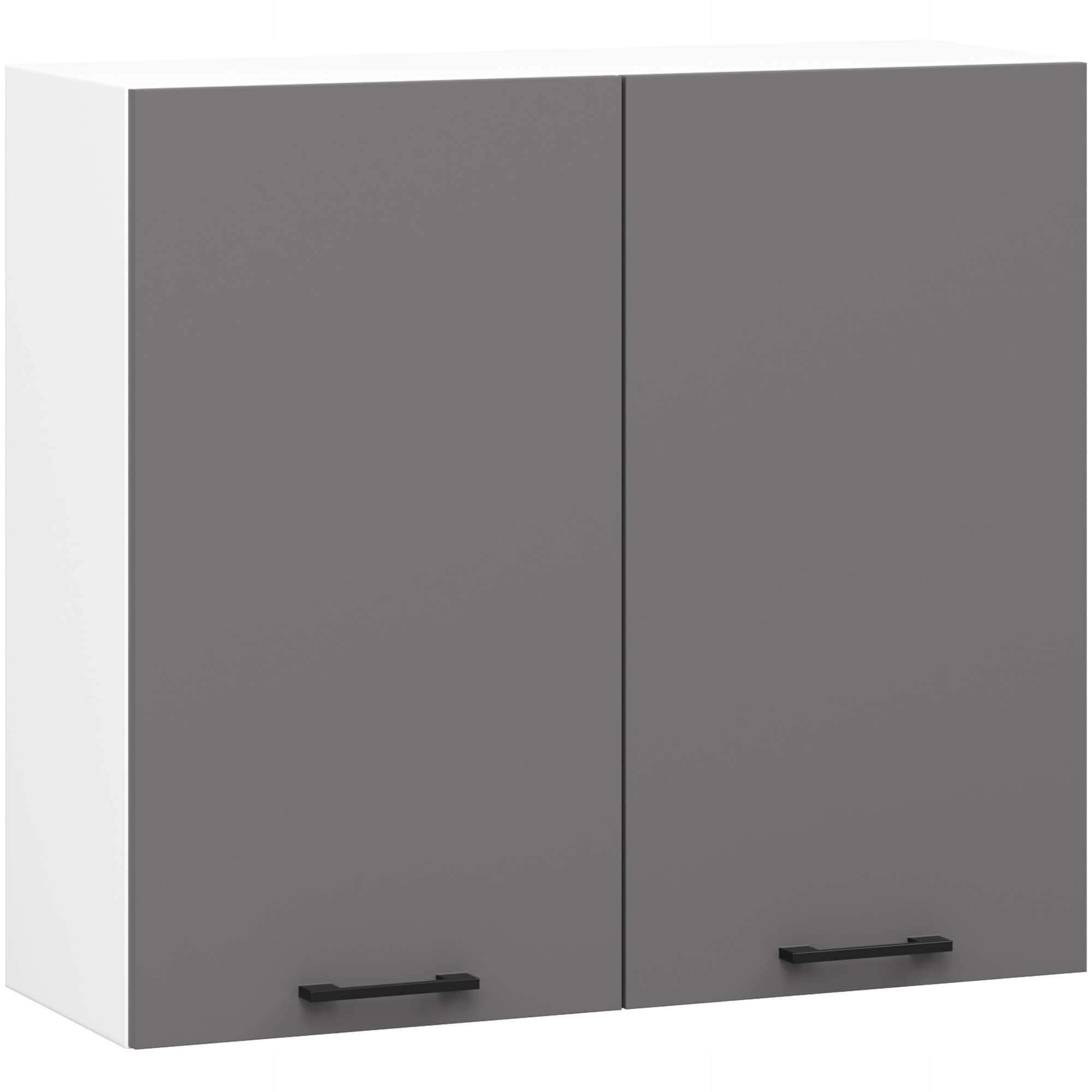 Skriňa Oliwia W80 H720 Biela Grafitová Šedá Akd