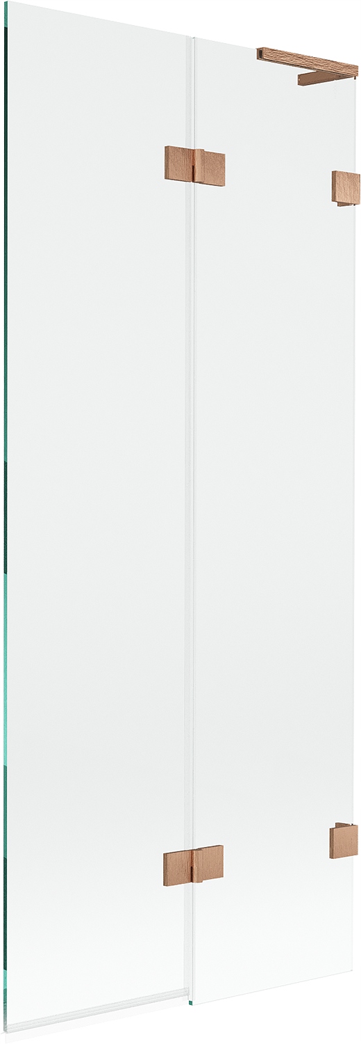 Mexen Lunar L vanová zástěna dvoukřídlá pravá 80 x 150 cm, transparentní, k