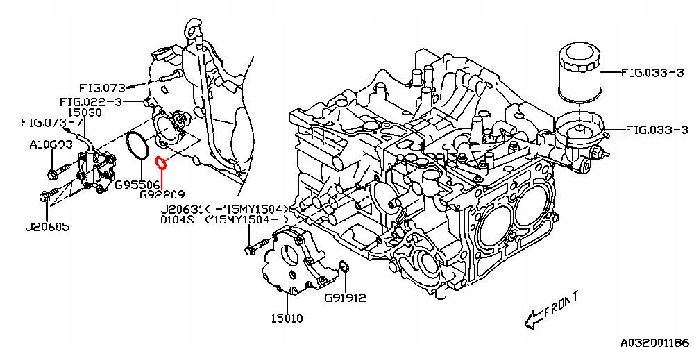 SUBARU ORING USZCZELKA POKRYWY ROZRZĄDU 2.0D EE20Z Producent części Subaru OE
