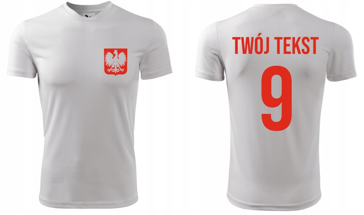 

Koszulka Piłkarska Polska Z Własnym Napisem Wf 122