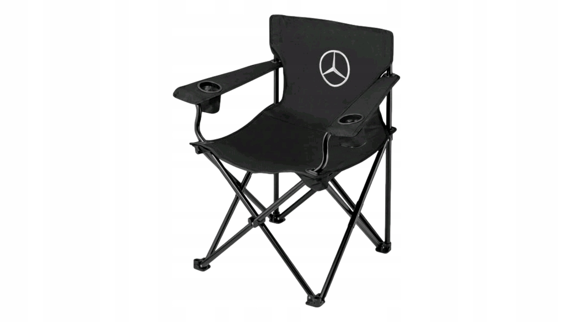 Mercedes Skladacia oceľová stolička s poťahom Oe