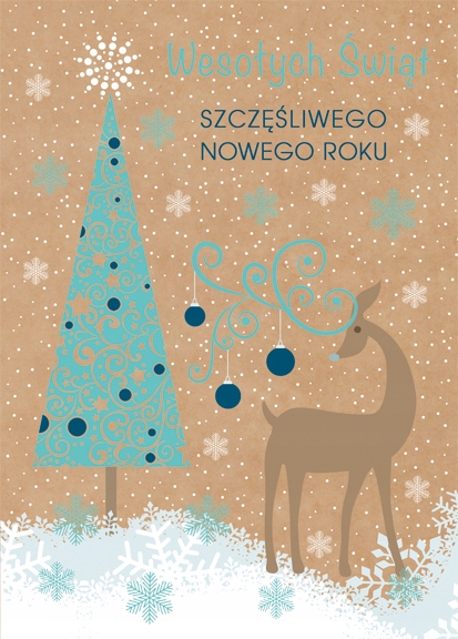 

Karnet Boże Narodzenie Eko Święta Koperta 246C