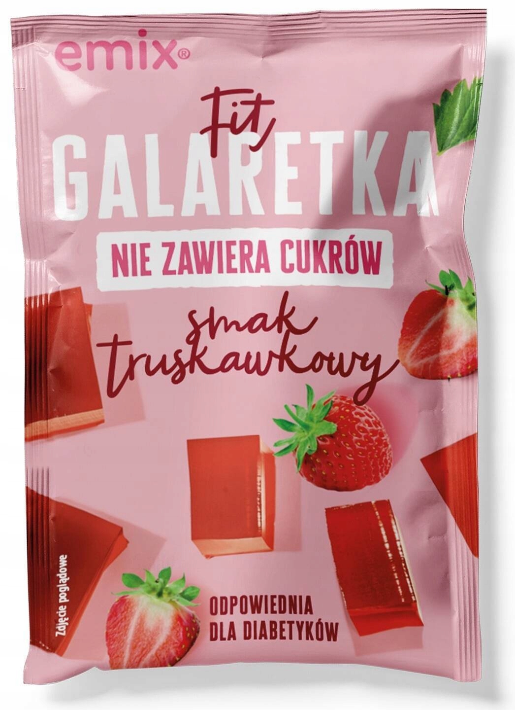 Galaretka TRUSKAWKOWA bez cukru FIT 25g Emix