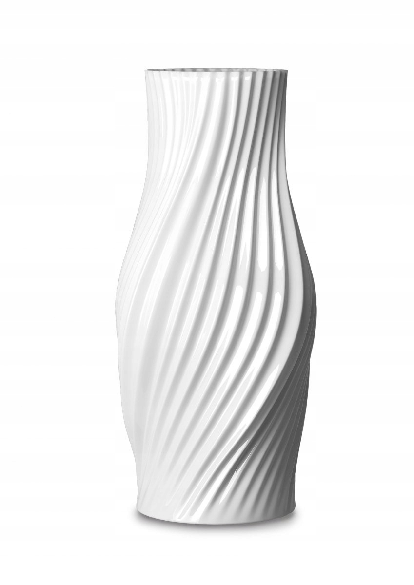 Váza Twist 31 cm, biela, Lyngby Porcelain