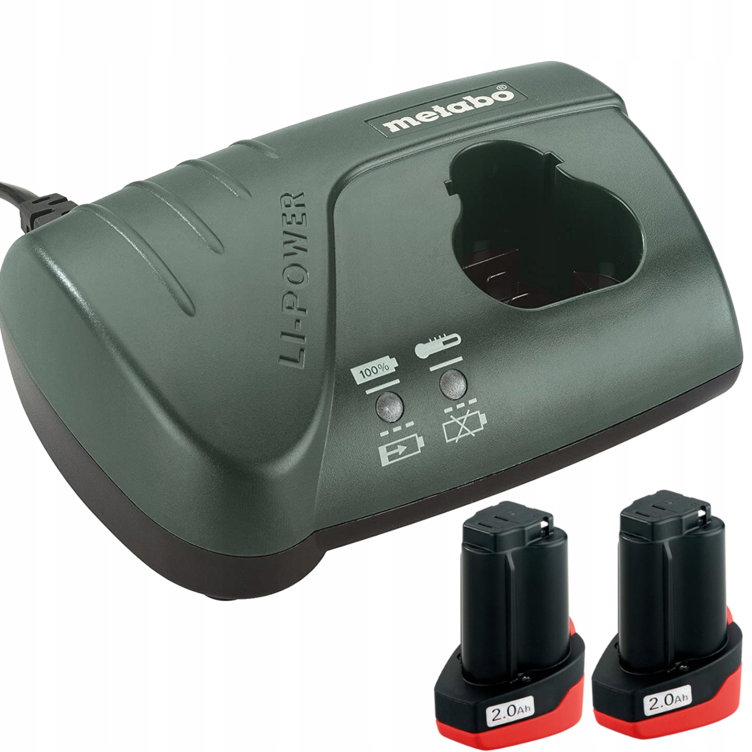 

Ładowarka 10.8V 12V 2x Akumulator 2.0Ah Metabo