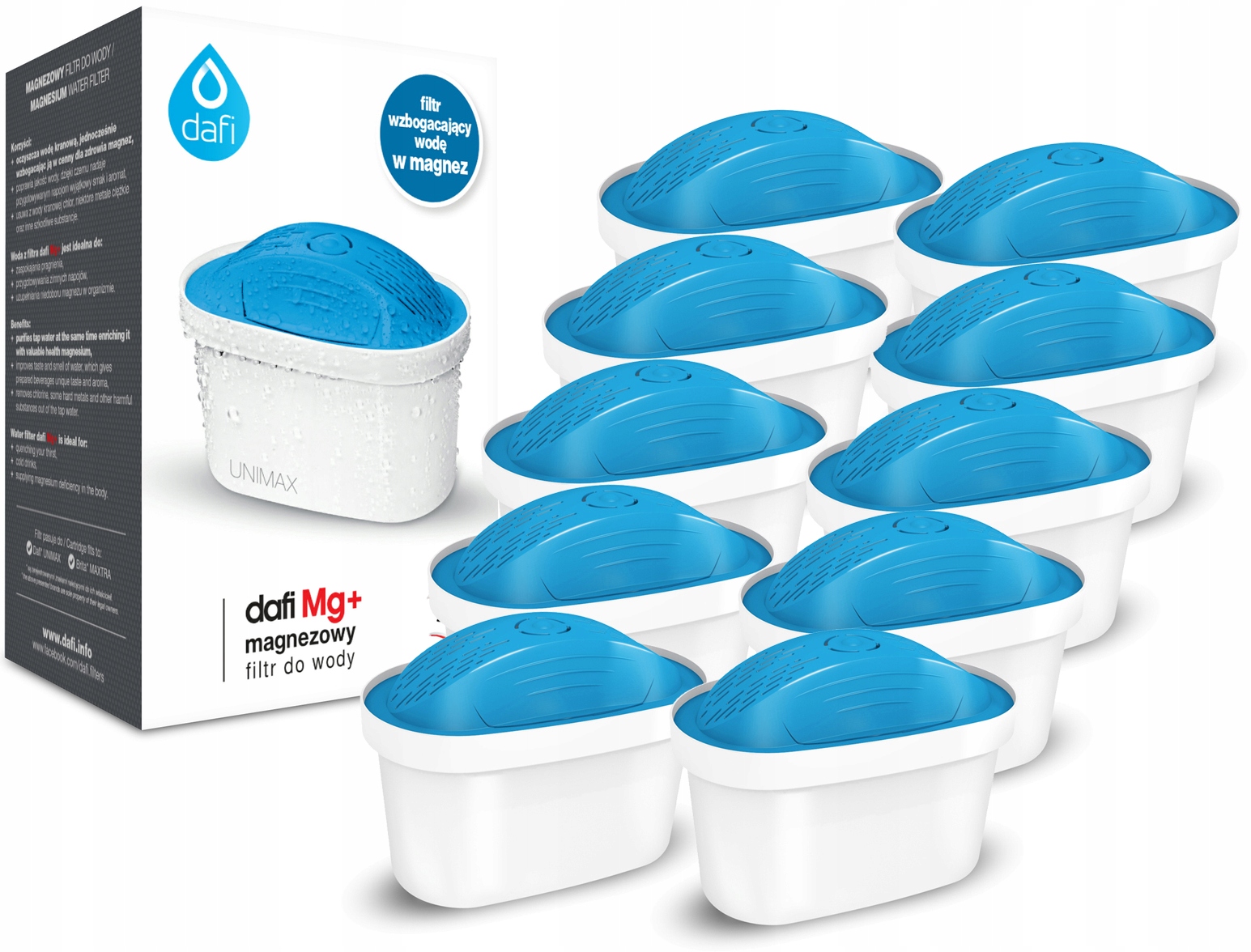 

Wkład filtrujący magnez Dafi Unimax 10szt do Brita