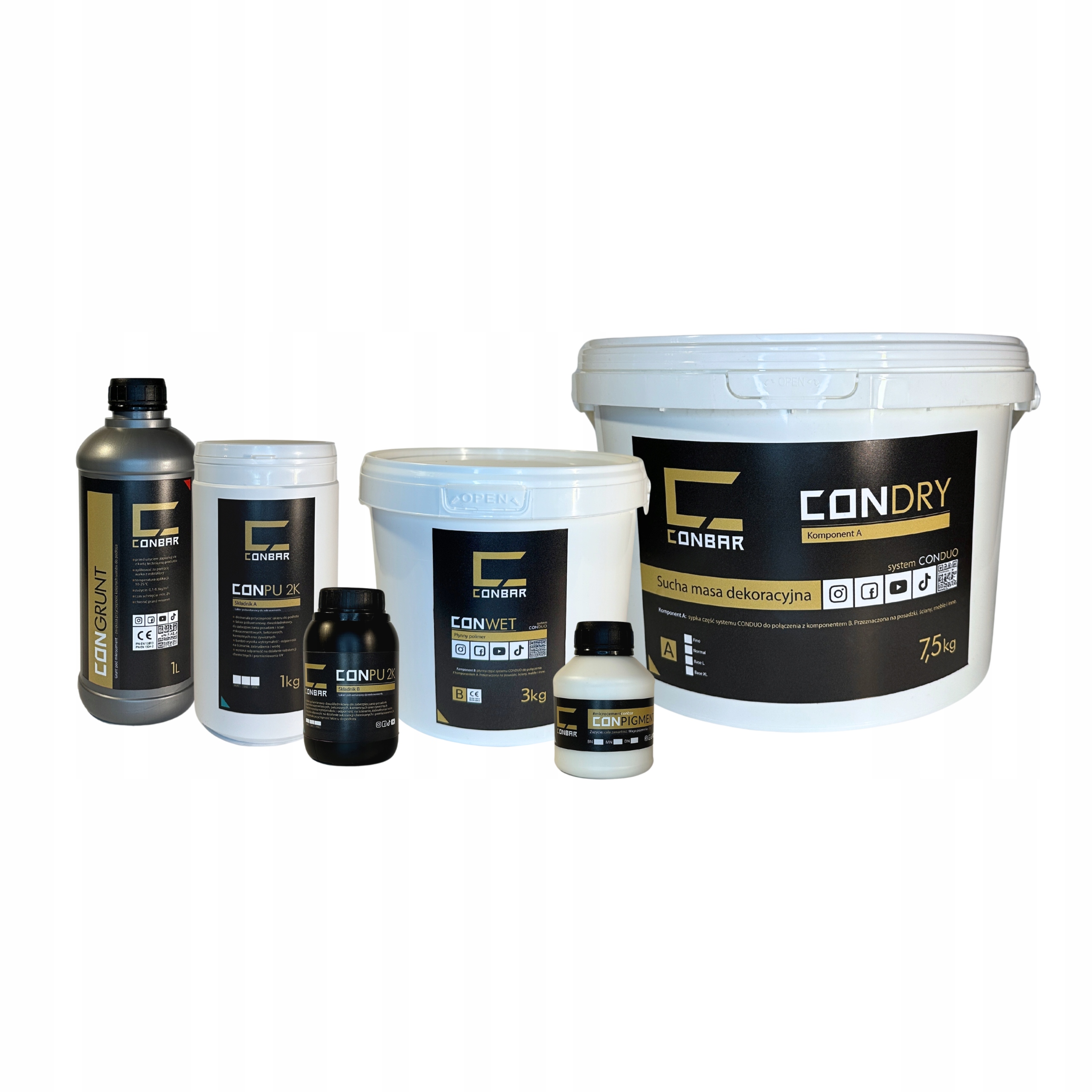 Dvojzložkový mikrocement na steny – sada 10 m² Urob si sám! Conbar