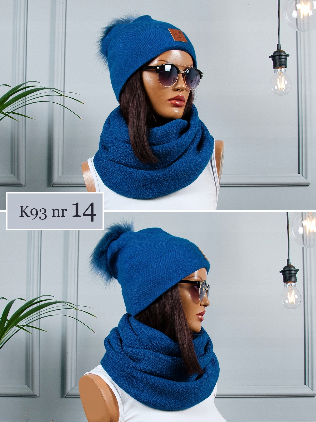 

Piękny Komplet Czapka Komin szalik Polski Zimowy