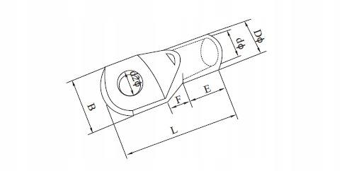 KONEKTOR OCZKOWY MIEDŹ Cu 25mm2 M8 KOŃCÓWKA 10szt Symbol A091
