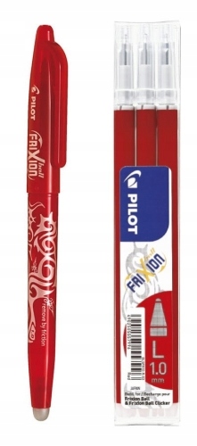 

Pióro Pilot Frixion Czerwone 1,0 wkłady 3 szt