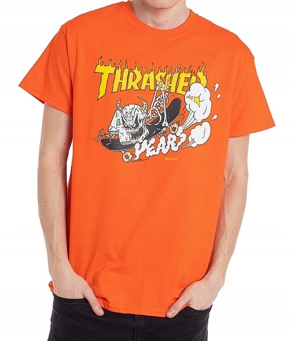 

T-shirt Thrasher 40 Years Neckface - Orange