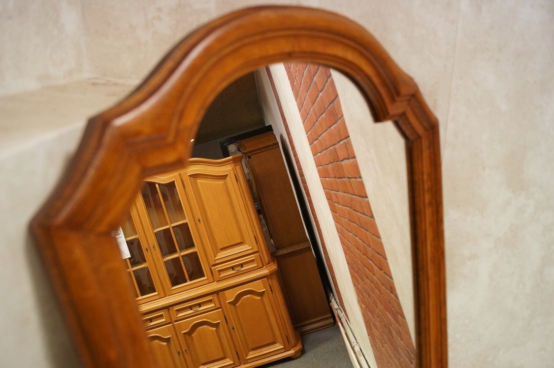 LUSTRO W DĘBOWEJ RAMIE 50 x 80 l-592 Wysokość produktu 80 cm