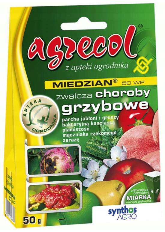 

Agrecol Środek grzybobójczy Miedzian 50 Wp 50 g