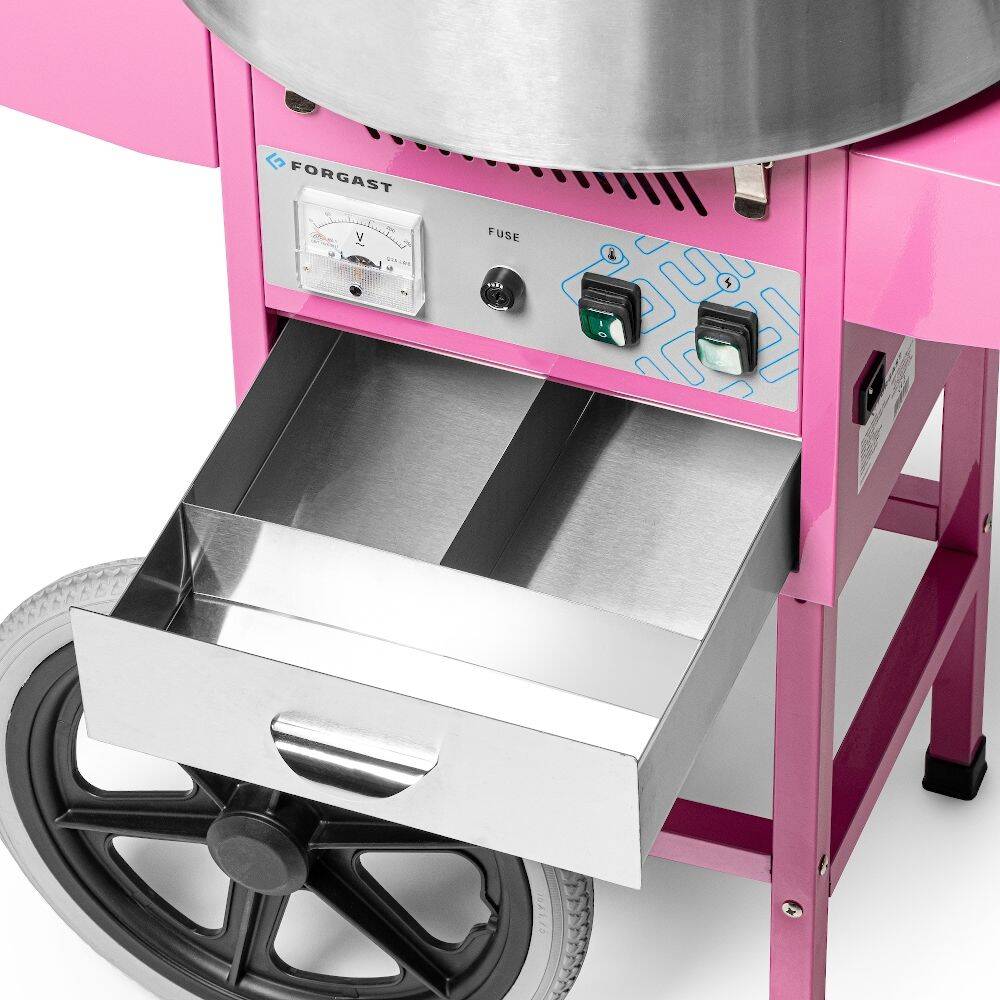 МАШИНА ДЛЯ ЦУКРОВИЧАННЯ З КРИШКОЮ І ВОЗИКОМ FORGAST FG09304 Потужність 1000 Вт