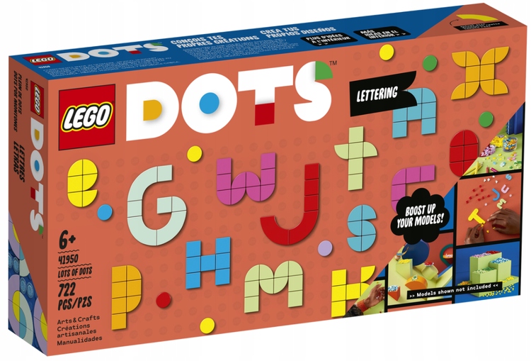 

Lego Klocki Rozmaitości Dots Literki 722 El 41950