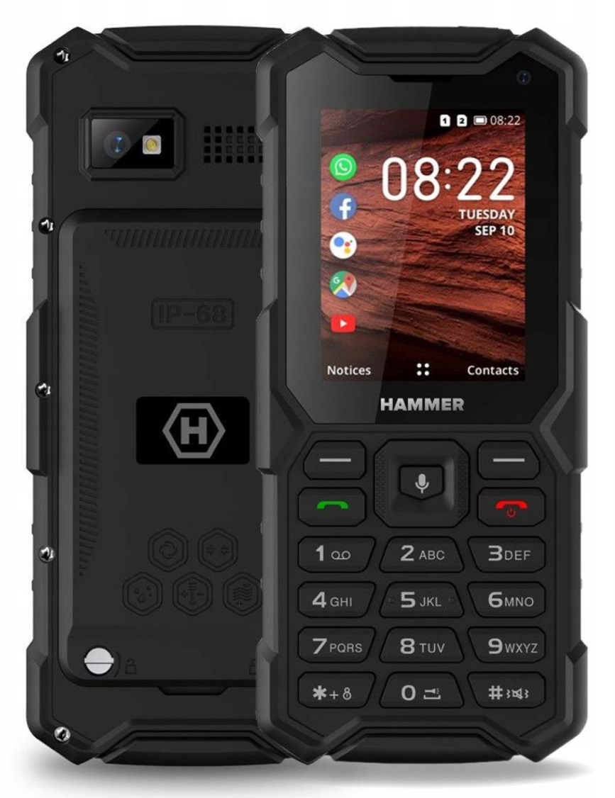 Мобильный телефон Hammer 5 Smart 512 МБ / 4 ГБ 4G (LTE) черный