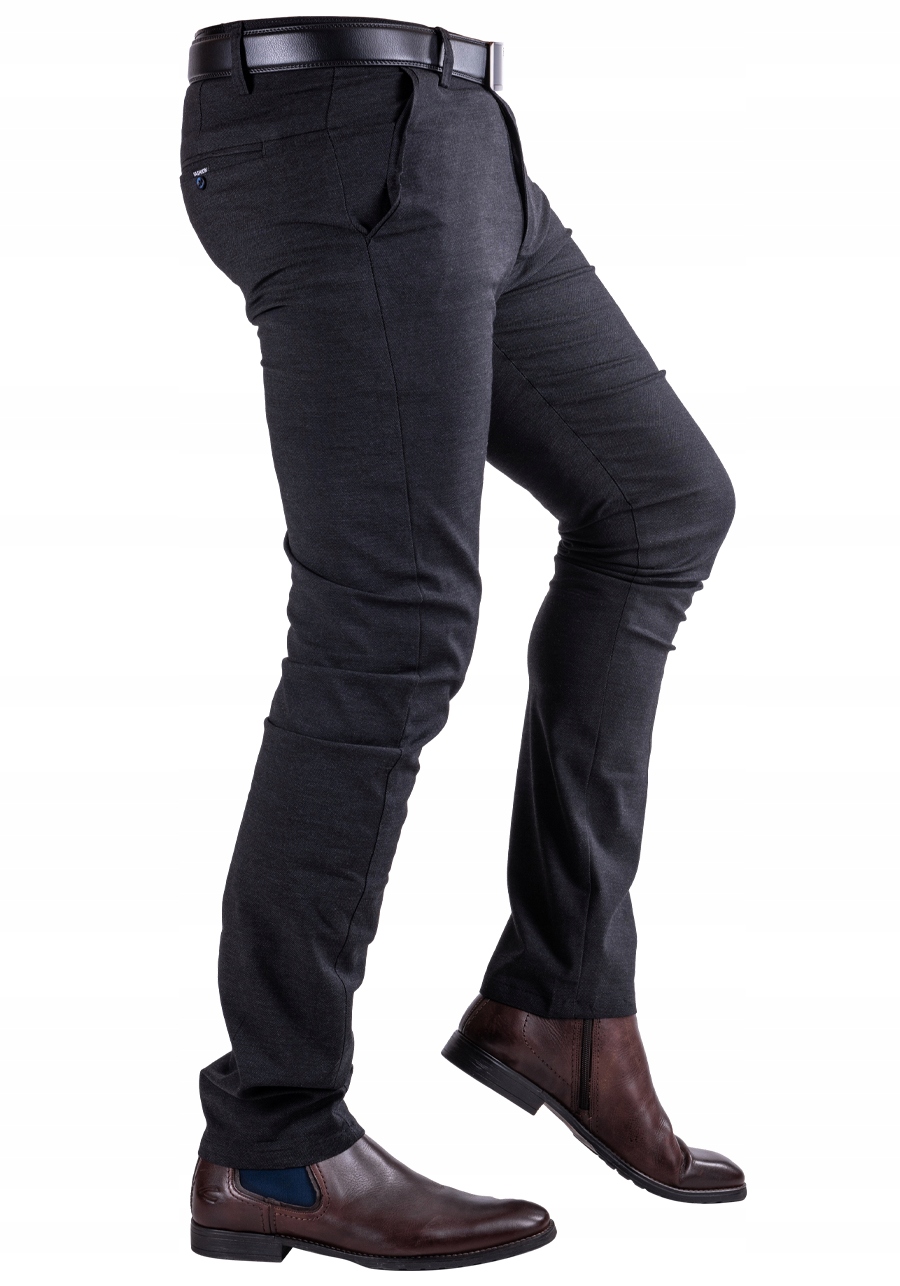 Materiałowe CHINOSY proste BASTIAN r. 35 Model chinos