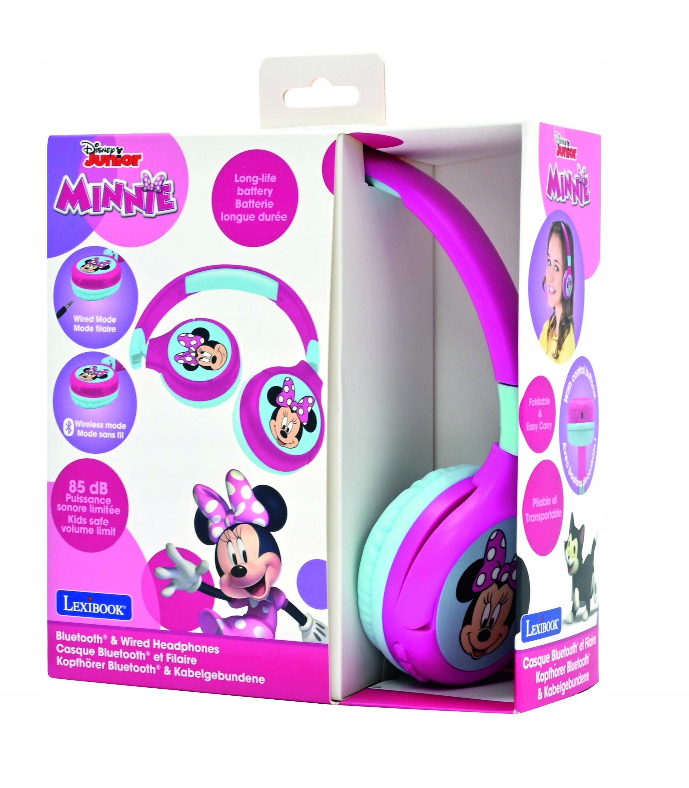 Sluchátka 2 v 1 Minnie Mouse Lexibook HPBT010MN