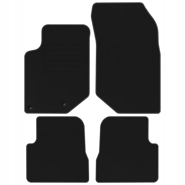 Peugeot 208 II 2019- dywaniki welurowe Eko Czarne