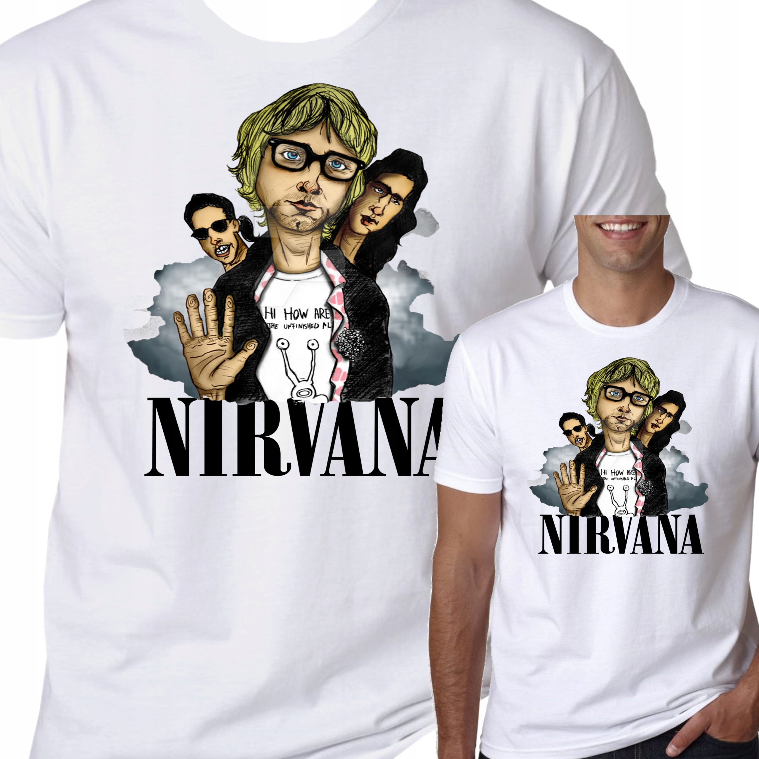 

T-Shirt Koszulka Nirvana Kurt Cobain XXL 0853