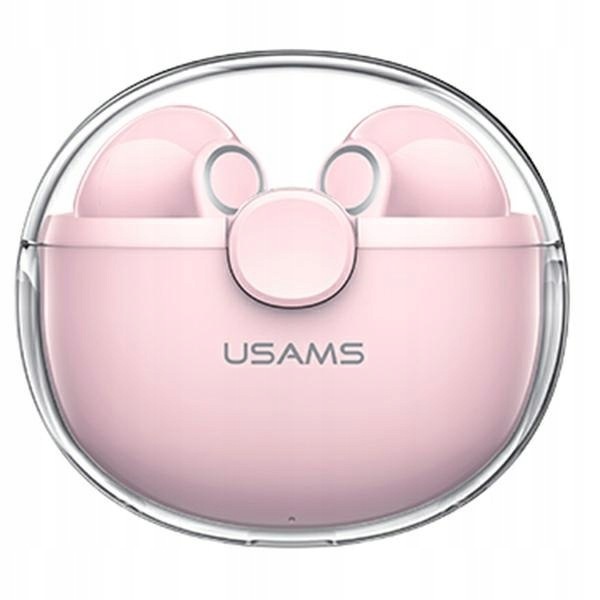 Usams Sluchátka Bluetooth 5.1 Tws BUseries bezdrátová růžová/pink BHUBU0