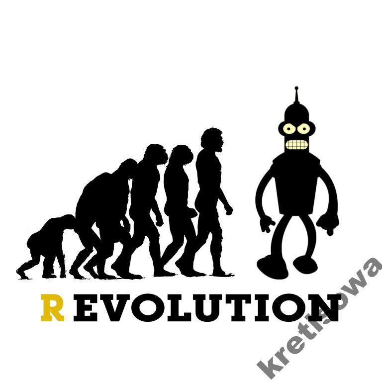 

Męska Koszulka Rewolucja Ewolucja Wzory Hit e2a