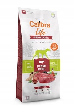Levně Calibra Dog Life Junior Large Fresh Beef 2,5kg