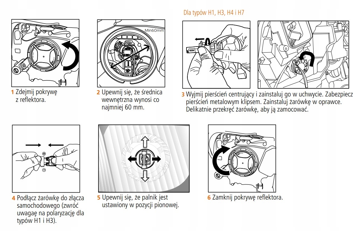Żarówki LED NARVA Range Performance H7 6500K ORYGI Typ żarówki H7