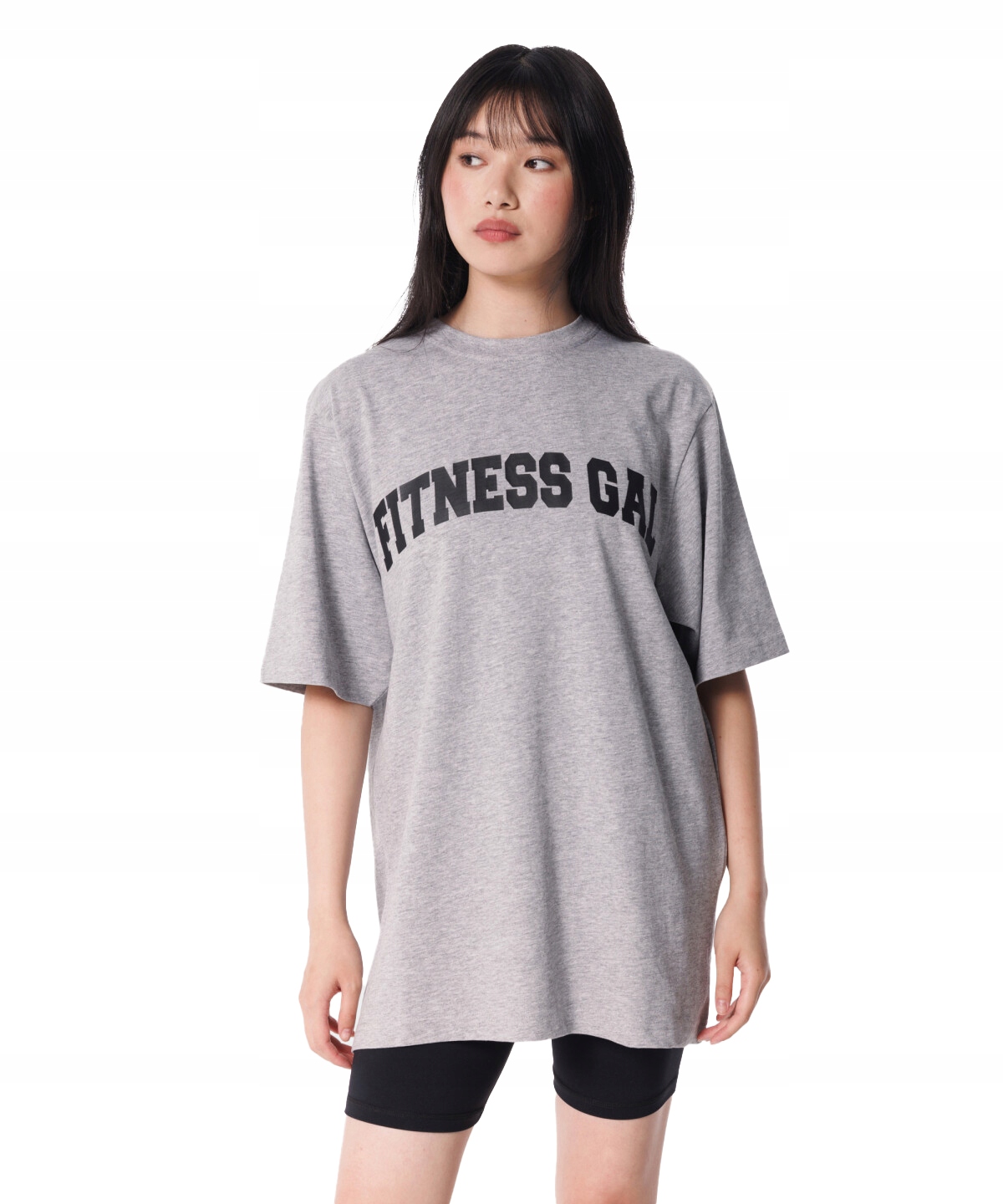 Koszulka T-shirt oversize Fitness Gal Varsity Chic Carpatree Xs szary