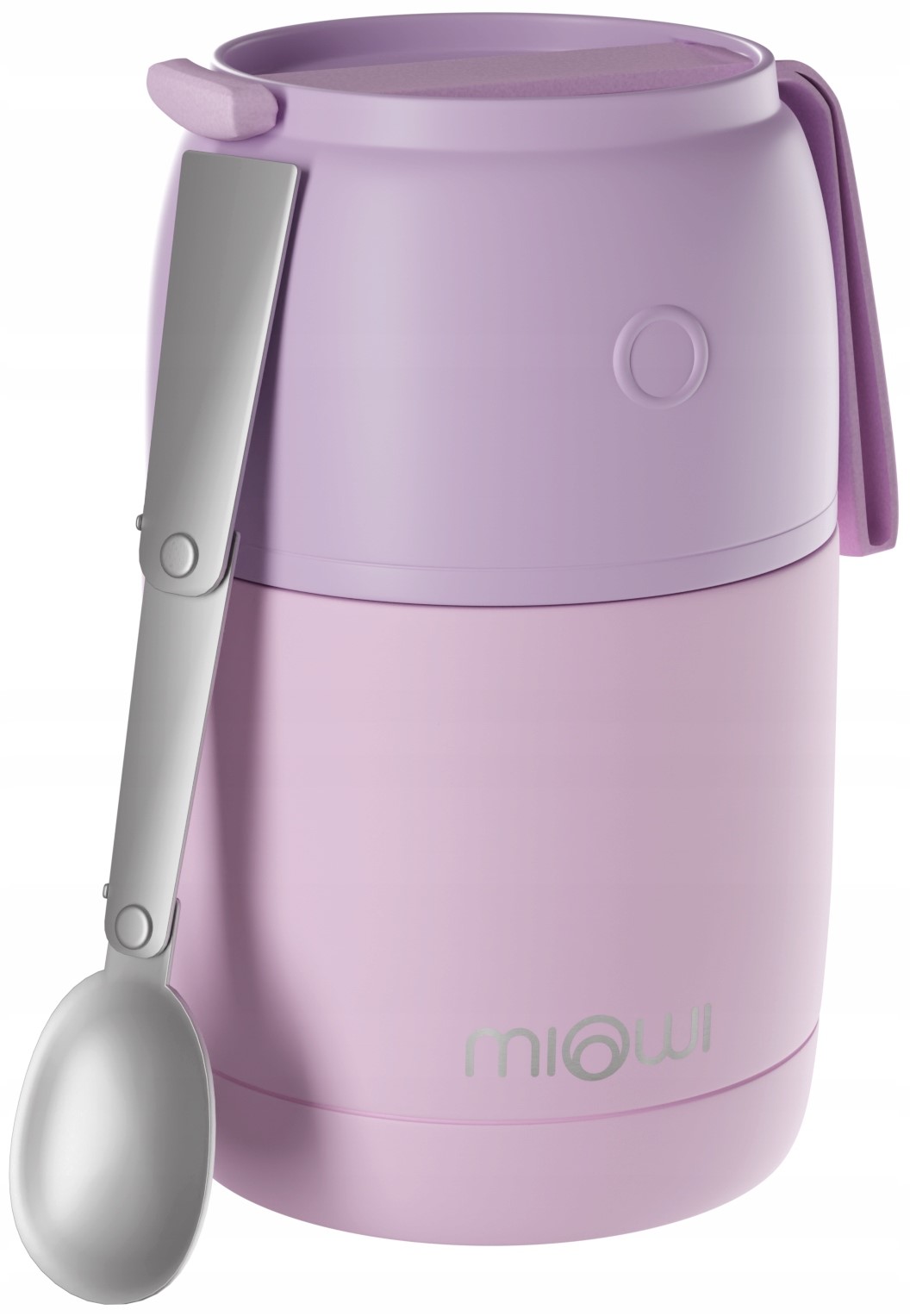 Termos obiadowy na zupę żywność Stalowy Miowi 450 ml Łyżka Różowy Model Termos obiadowy na zupę żywność Miowi 450 ml ŁYŻKA