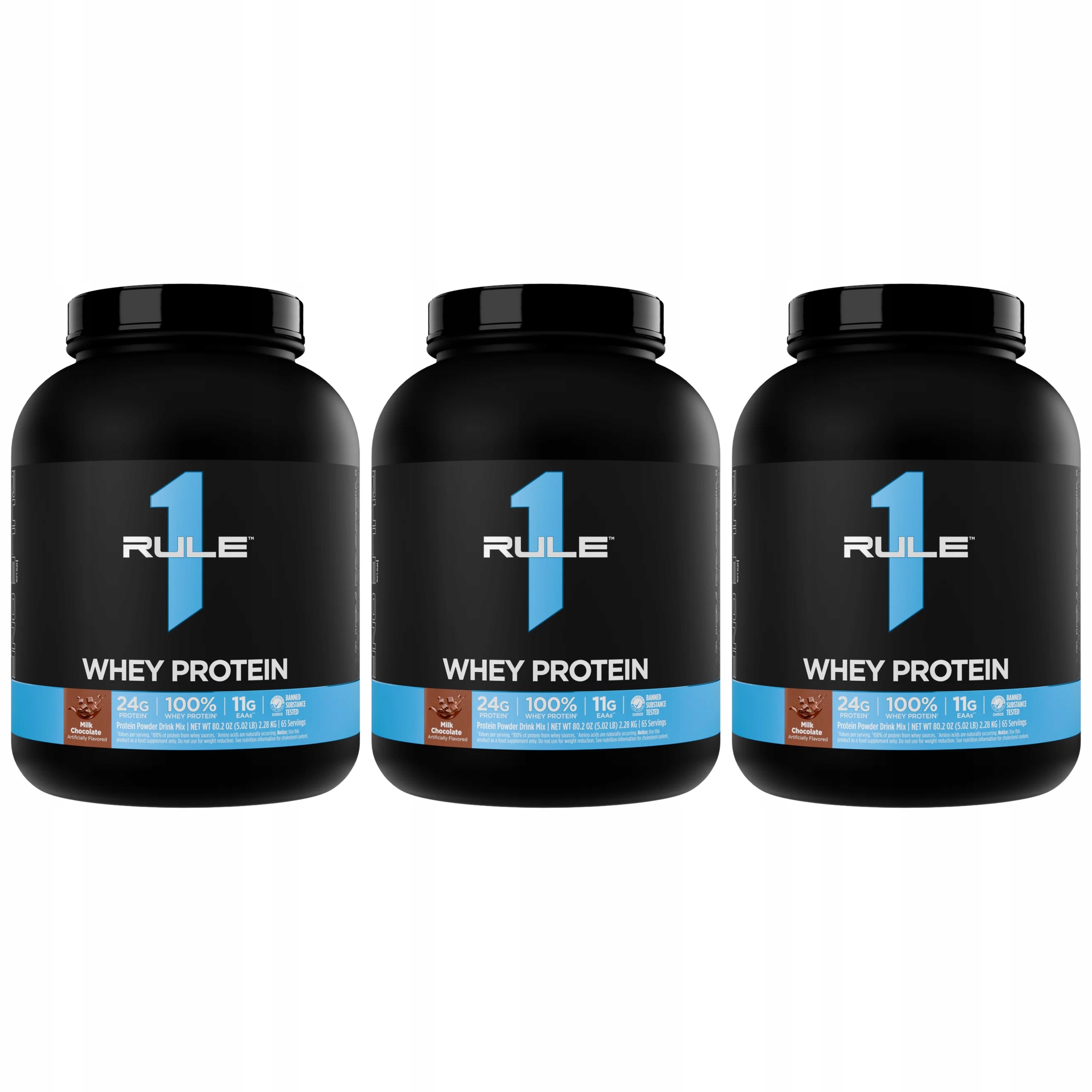 3x Hydrolyzovaný protein Izolat Whey Protein 2280 g Wpc Wph Wpi Čokoláda Rule1