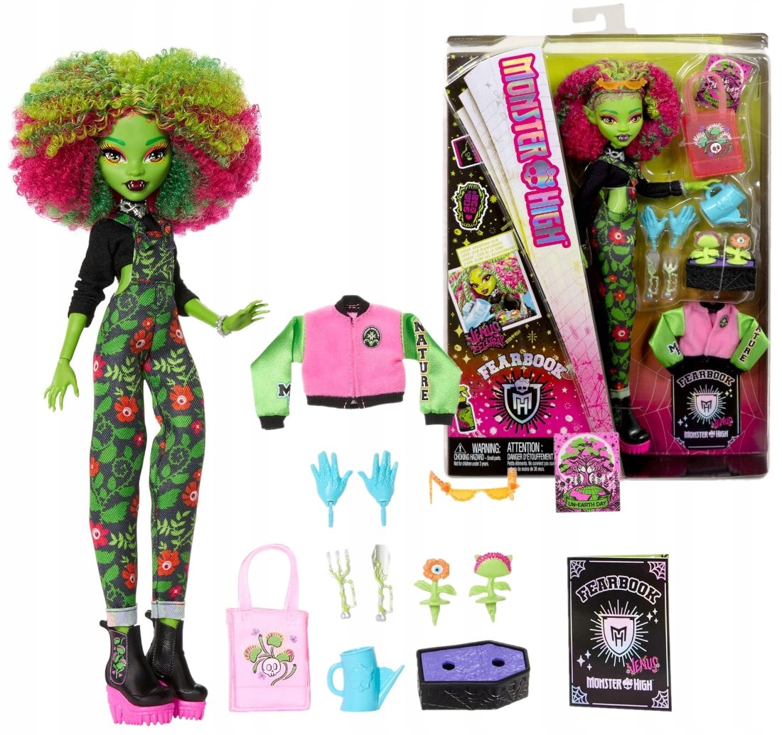 Monster High Fearbook Lalka Venus McFlytrap Ogrodniczka z Akcesoriami JDR59