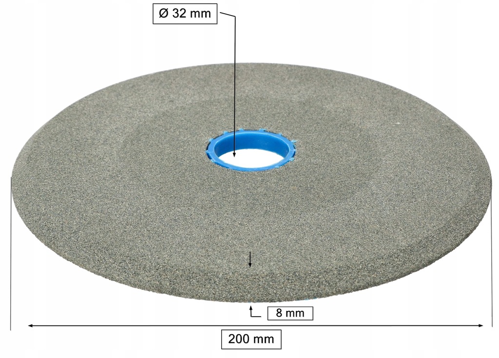 ŚCIERNICA TARCZA CERAMICZNA DO OSTRZENIA PIŁ SZARA 200x8x32 MM 1 SZTUKA EAN (GTIN) 5904994040880