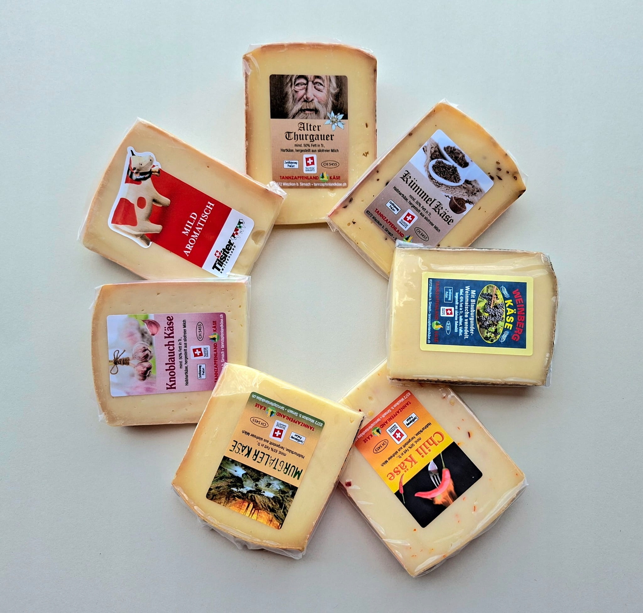 Zestaw Degustacyjny Serów Szwajcarskich (na deskę serów) 1 kg/nr.2