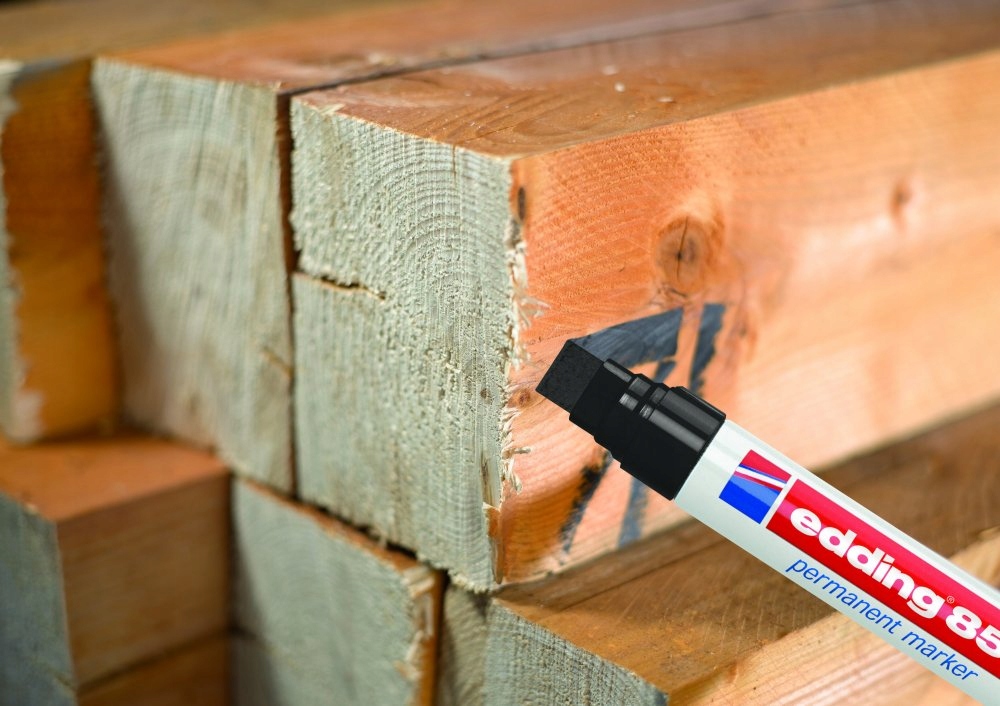 Marker Permanentny 850 Ścięty Czarny Edding Marka Edding