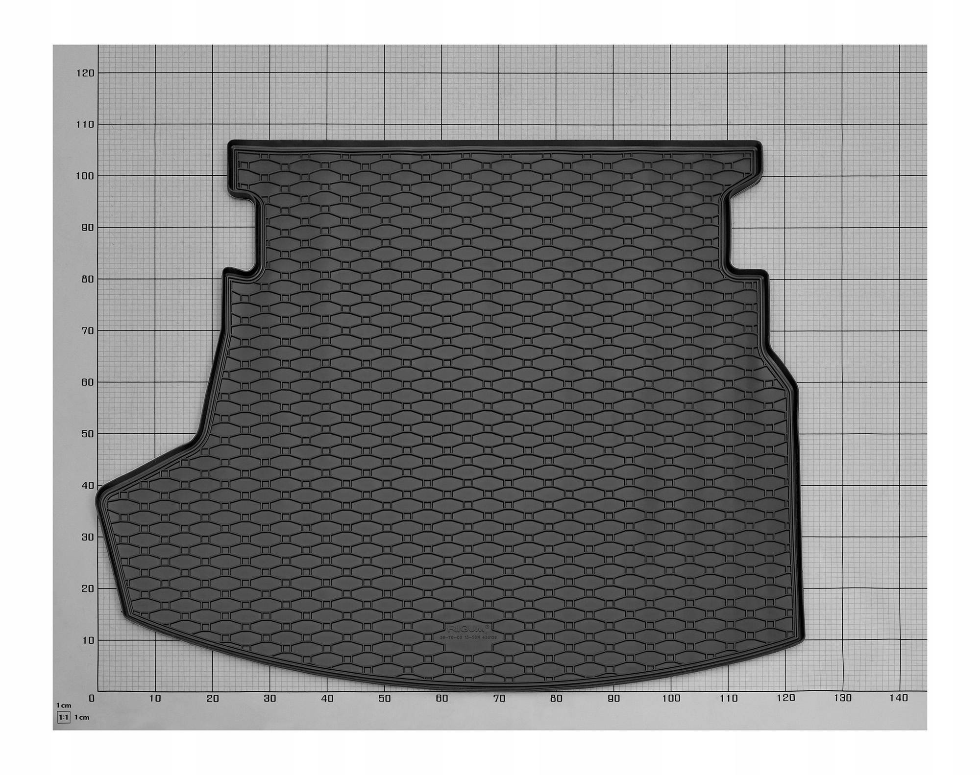 Zestaw dywaników do Toyota Corolla Sedan od 2013 do 2019 Materiał guma
