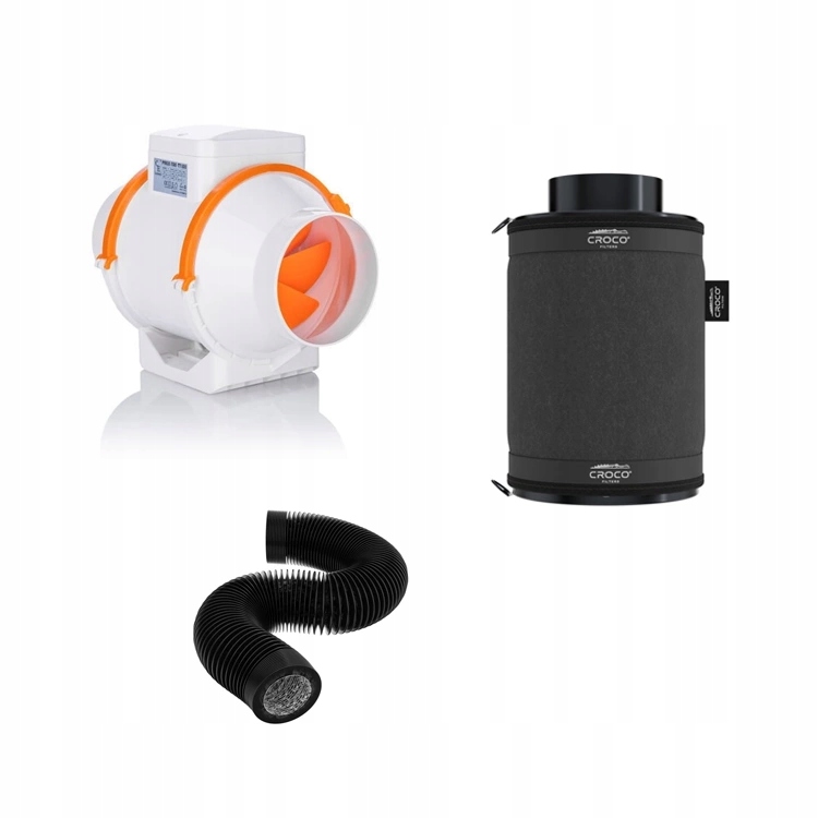 Ventilační sada Croco Filters 230-350 m3/h Tt 125 mm Dual 220-280 m3/h