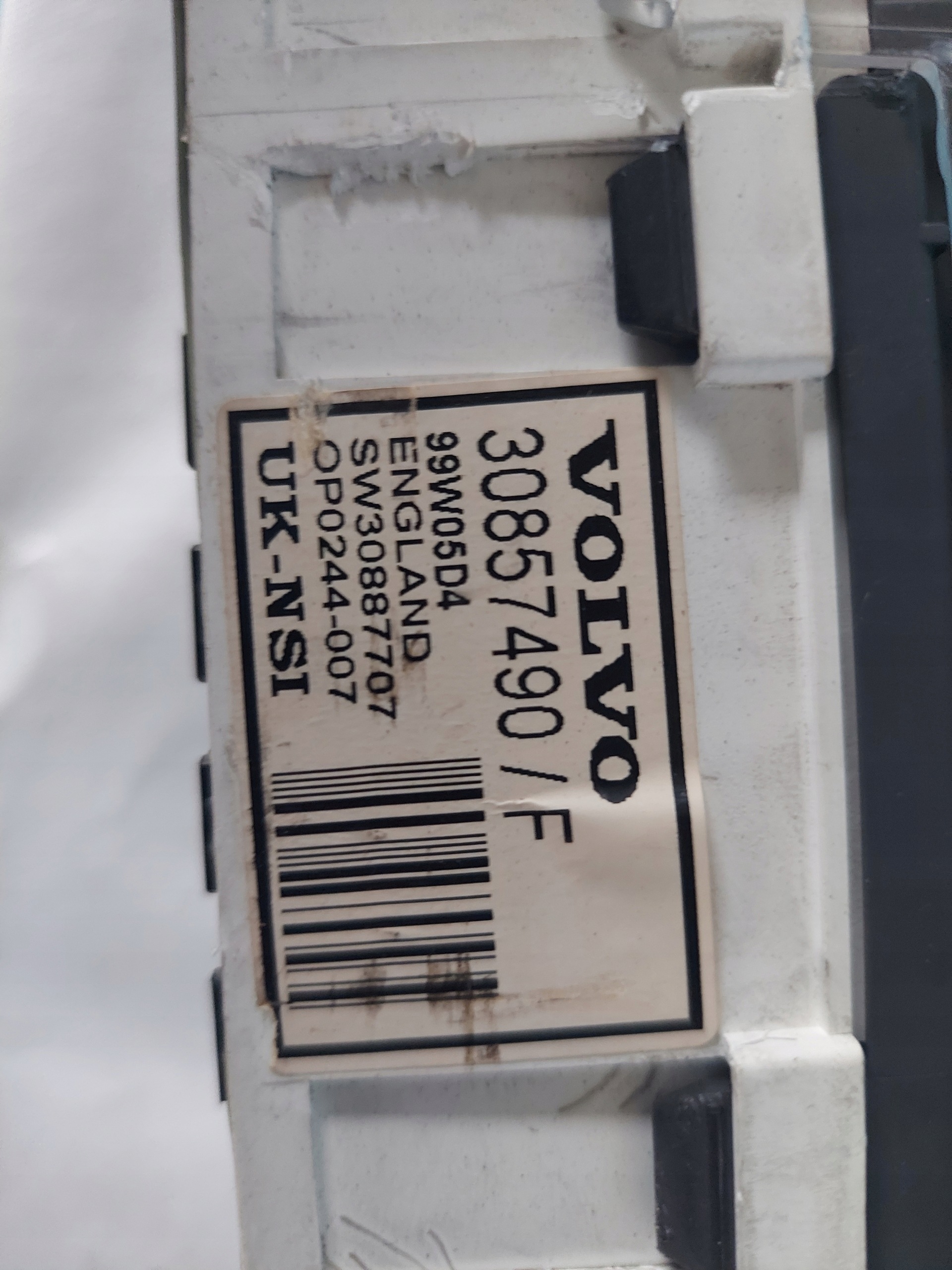 dials clock VOLVO V40 and 1.8 B 30857490