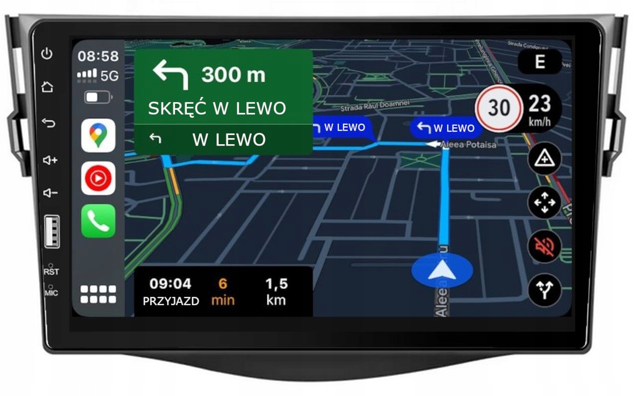 Autorádio Toyota Rav 4 2006-2012 Android-auto Carplay Usb MP3 Bluetooth