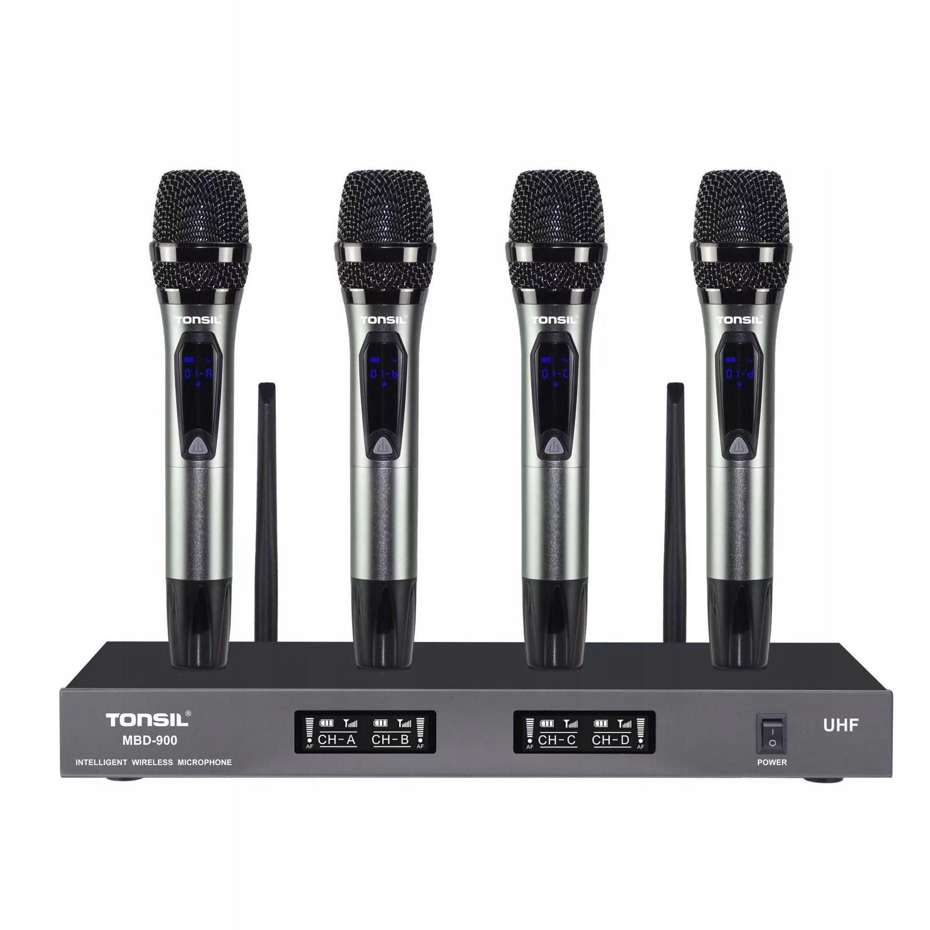 Tonsil Mbd 900 Bezdrátový systém 4x Mikrofon s přijímačem Uhf