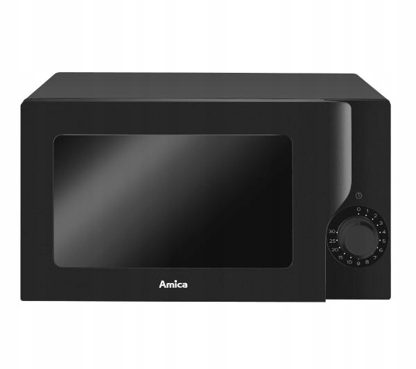 Kuchenka mikrofalowa Amica AMGF17M2B 600W 17L Timer Czarna do Podgrzewania
