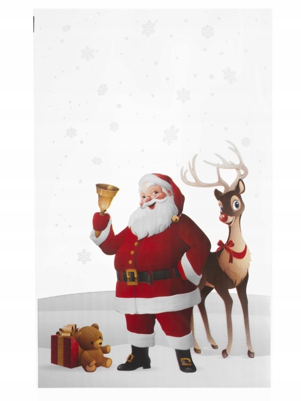 Torebki worki CELOFANOWE foliowe prezenty ŚWIĄTECZNE MIKOŁAJ 25x40 25 szt. Marka Strefa Opakowań