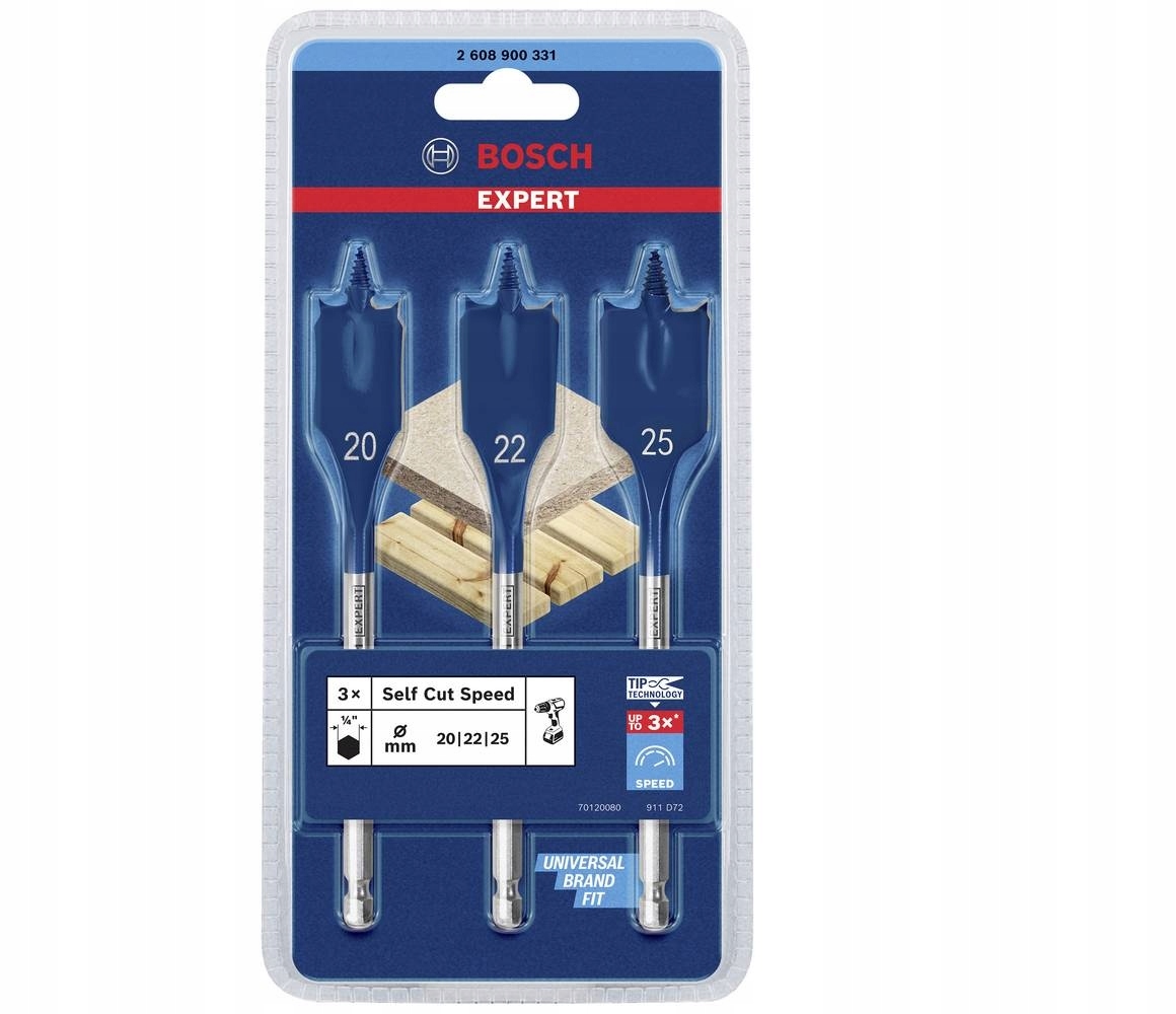 

Wiertło łopatkowe 20 22 25 mm Selfcut Expert Bosch