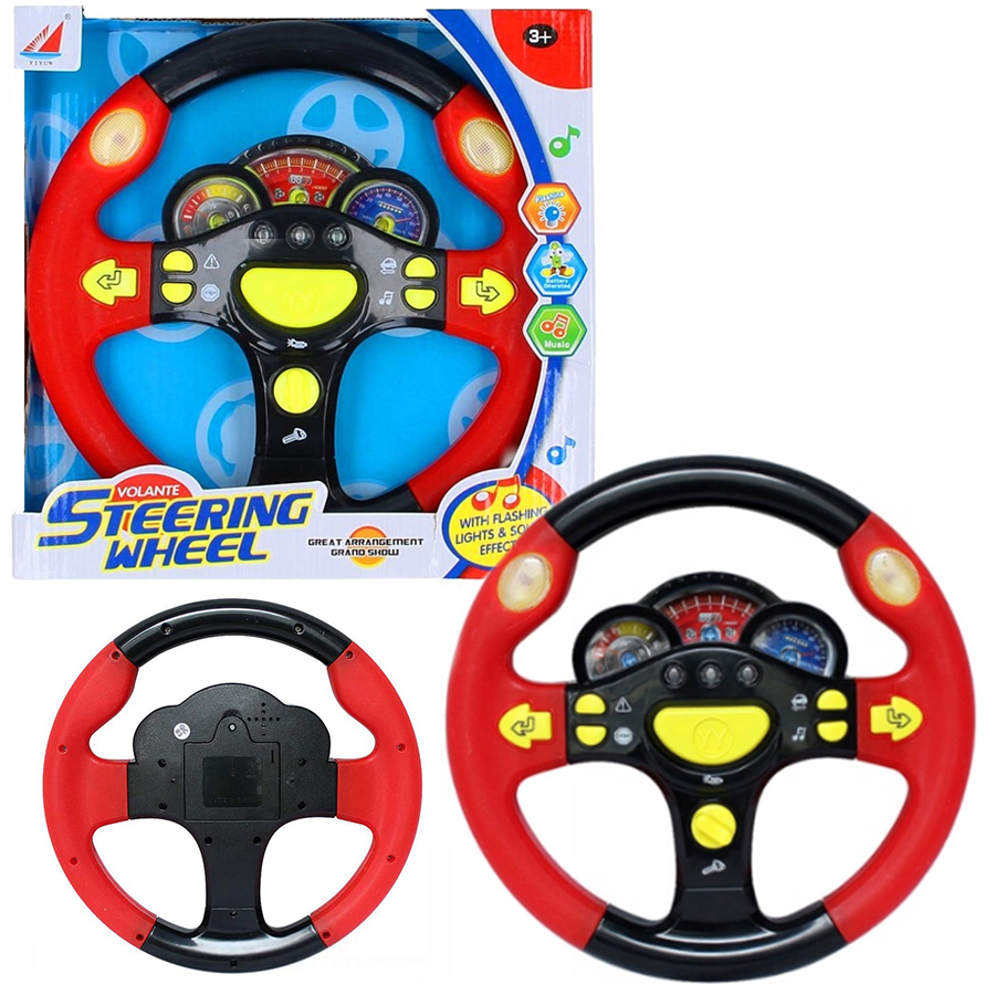 INTERAKTYWNA KIEROWNICA DLA DZIECI SYMULATOR JAZDY