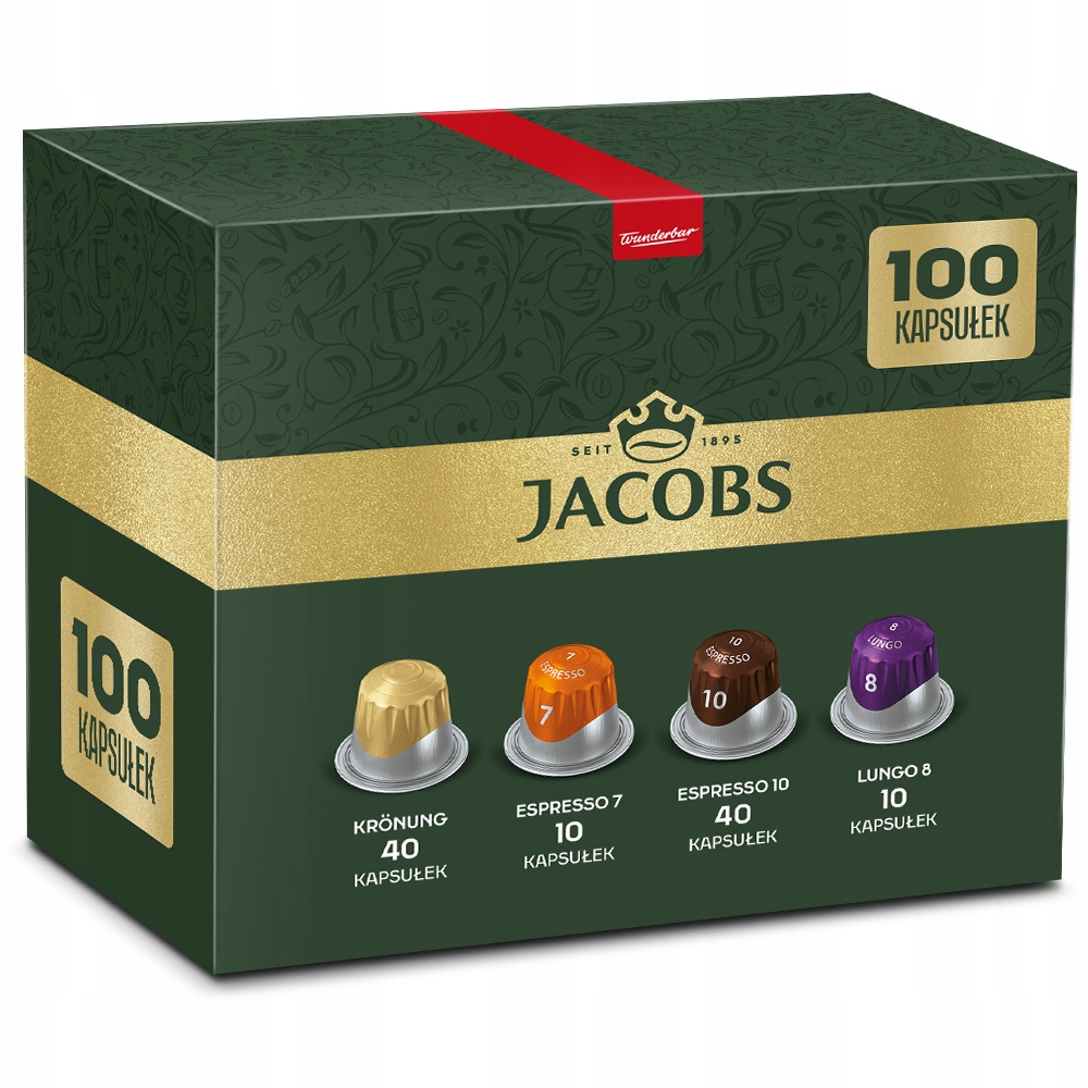 Kapsułki Jacobs do Nespresso(r)* zestaw lungo espresso mix 100 kaw