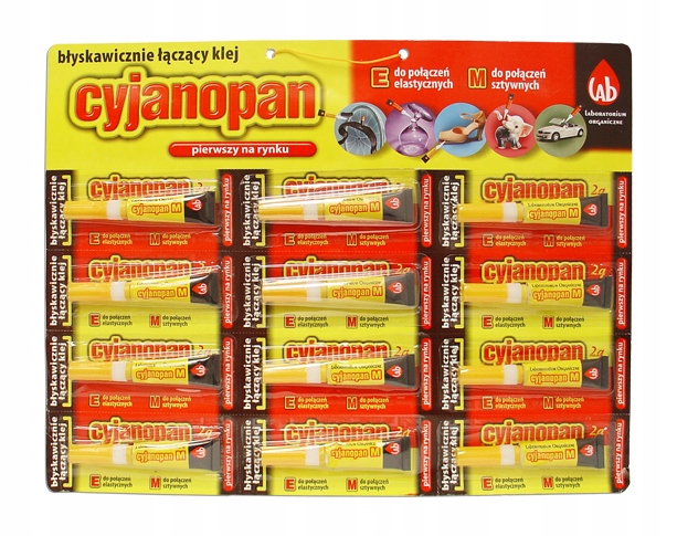 Клей Цианопан-м 2г твердий, червоний.