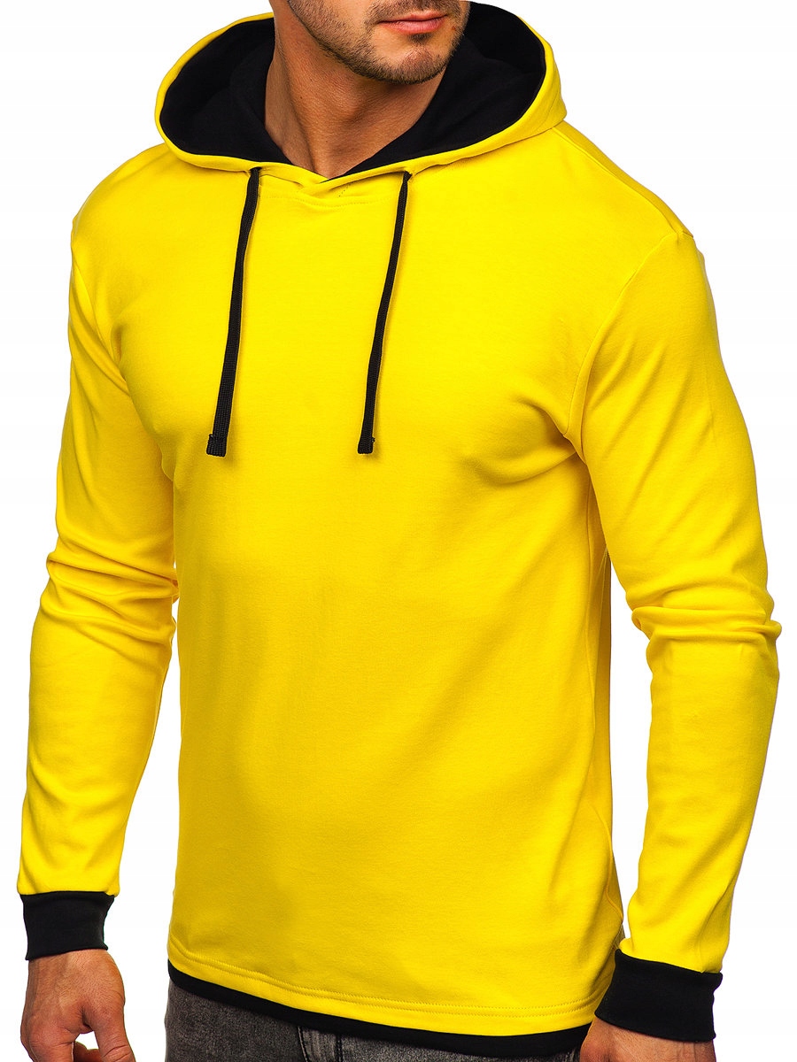 

Bluza Z Kapturem Źółto-czarna 145380 ROZMIAR_2XL