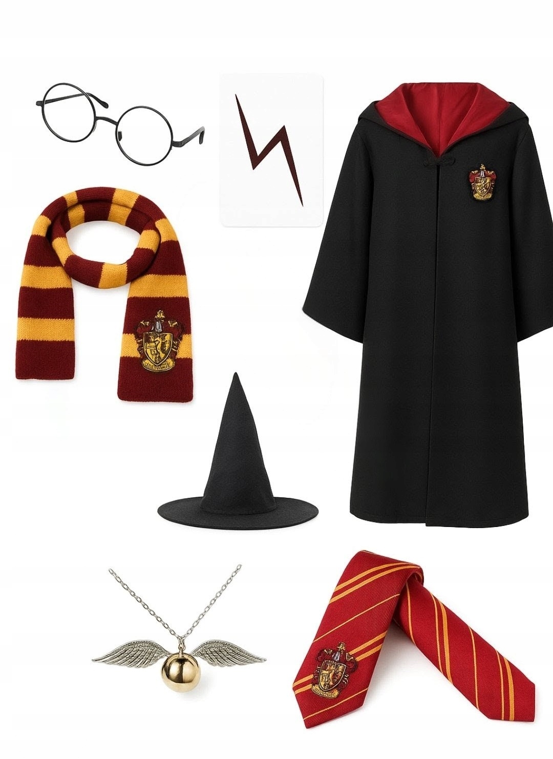 Przebranie Strój Gryffindor Peleryna Rozmiar 135